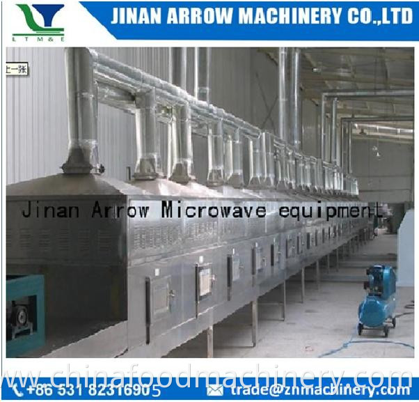 Microwave Microwave drying industrial segment and continue processing line